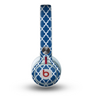 The Navy & White Seamless Morocan Pattern Skin for the Beats by Dre Mixr Headphones