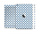 The Navy & White Seamless Morocan Pattern V2 Skin Set for the Apple iPad Mini 4