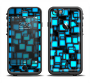 The Neon Blue Abstract Cubes Apple iPhone 6/6s LifeProof Fre Case Skin Set