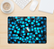 The Neon Blue Abstract Cubes Skin Kit for the 12" Apple MacBook (A1534)