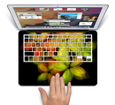 The Neon Blurry Translucent Flowers Skin Set for the Apple MacBook Pro 15" with Retina Display
