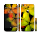 The Neon Blurry Translucent Flowers Sectioned Skin Series for the Apple iPhone 6s Plus