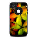 The Neon Blurry Translucent Flowers Skin for the iPhone 4-4s OtterBox Commuter Case