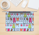 The Neon Clothes Line Pattern Skin Kit for the 12" Apple MacBook (A1534)