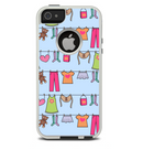 The Neon Clothes Line Pattern Skin For The iPhone 5-5s Otterbox Commuter Case