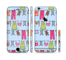 The Neon Clothes Line Pattern Sectioned Skin Series for the Apple iPhone 6s Plus