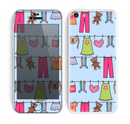 The Neon Clothes Line Pattern Skin for the Apple iPhone 5c