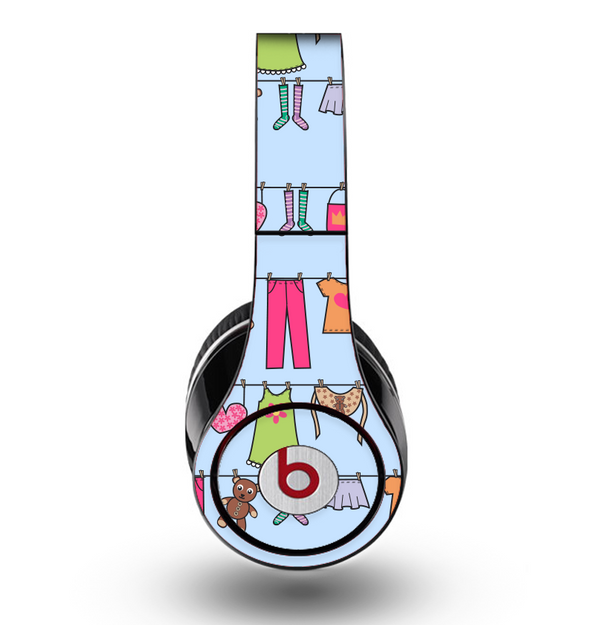 The Neon Clothes Line Pattern Skin for the Original Beats by Dre Studio Headphones