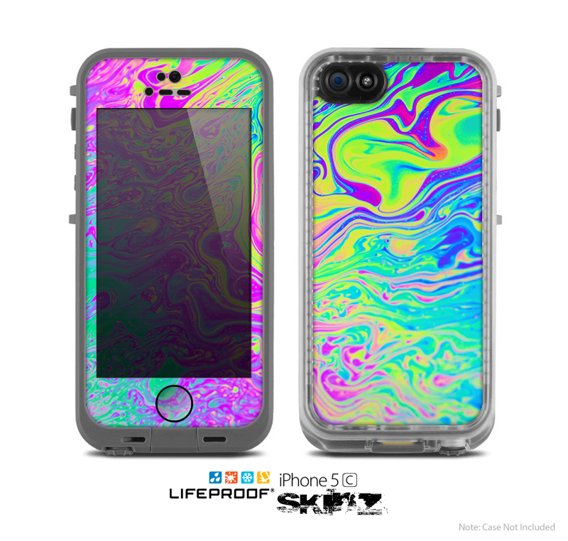 The Neon Color Fushion Skin for the Apple iPhone 5c LifeProof Case