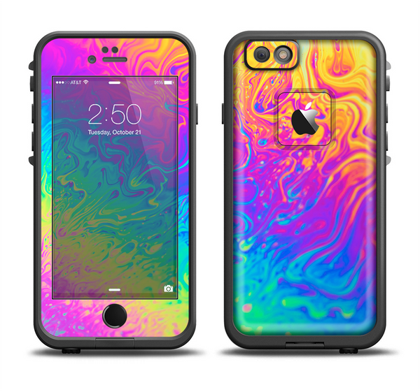 The Neon Color Fushion V2 Apple iPhone 6 LifeProof Fre Case Skin Set
