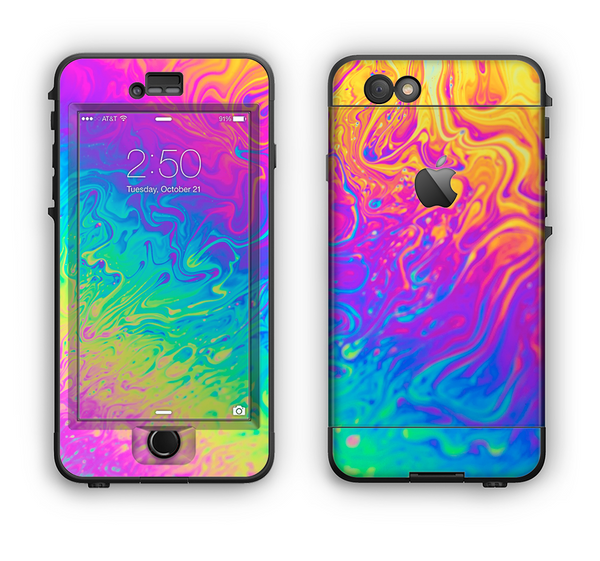 The Neon Color Fushion V2 Apple iPhone 6 Plus LifeProof Nuud Case Skin Set