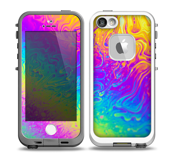 The Neon Color Fushion V2 Skin for the iPhone 5-5s fre LifeProof Case