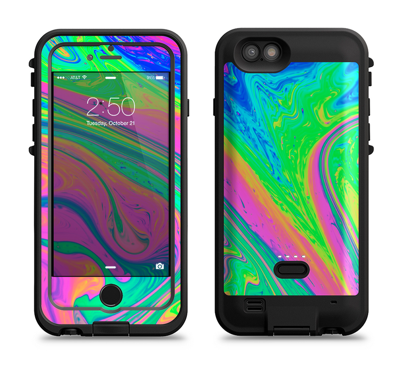 The Neon Color Fushion V3 Apple iPhone 6/6s LifeProof Fre POWER Case Skin Set