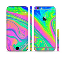 The Neon Color Fushion V3 Sectioned Skin Series for the Apple iPhone 6s Plus
