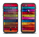 The Neon Color Wood Planks Apple iPhone 6/6s LifeProof Fre Case Skin Set