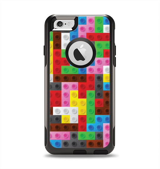 The Neon Colored Building Blocks Apple iPhone 6 Otterbox Commuter Case Skin Set