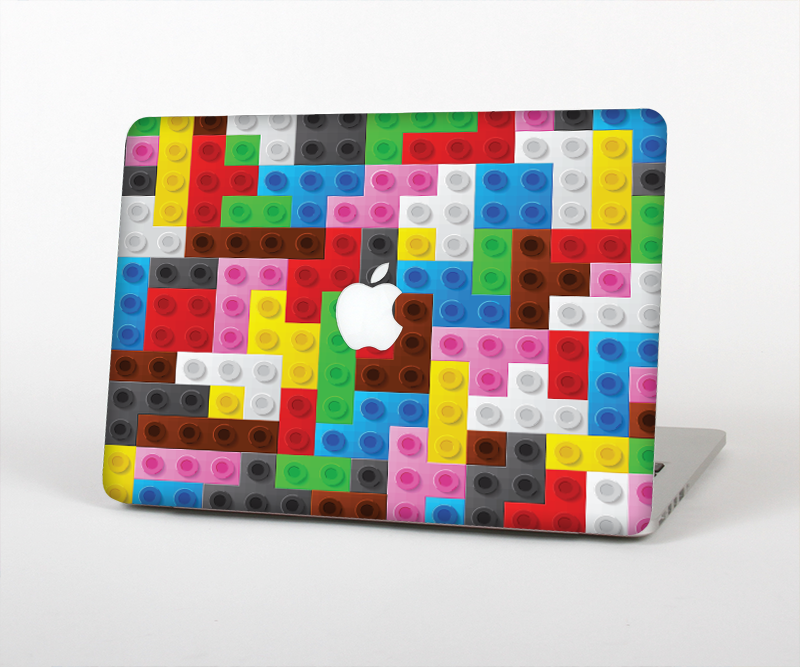 The Neon Colored Building Blocks Skin Set for the Apple MacBook Pro 15" with Retina Display
