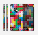 The Neon Colored Building Blocks Skin for the Apple iPhone 6