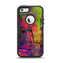 The Neon Colored Grunge Surface Apple iPhone 5-5s Otterbox Defender Case Skin Set