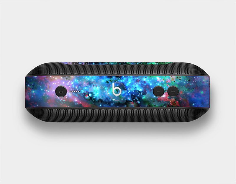 The Neon Colored Paint Universe Skin Set for the Beats Pill Plus