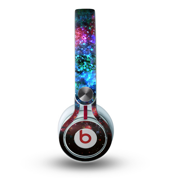 The Neon Colored Paint Universe Skin for the Beats by Dre Mixr Headphones