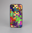 The Neon Colored Puzzle Pieces Skin-Sert for the Apple iPhone 4-4s Skin-Sert Case