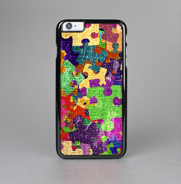 The Neon Colored Puzzle Pieces Skin-Sert Case for the Apple iPhone 6 Plus