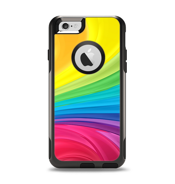 The Neon Colored Swirled Apple iPhone 6 Otterbox Commuter Case Skin Set