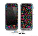 The Neon Colored Vector Seamless Pattern Skin for the Apple iPhone 5c LifeProof Case