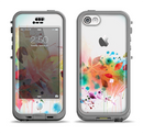 The Neon Colored Watercolor Branch Apple iPhone 5c LifeProof Nuud Case Skin Set