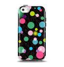 The Neon Colorful Stringy Orbs Apple iPhone 5c Otterbox Symmetry Case Skin Set