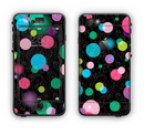 The Neon Colorful Stringy Orbs Apple iPhone 6 LifeProof Nuud Case Skin Set