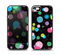 The Neon Colorful Stringy Orbs Skin Set for the iPhone 5-5s Skech Glow Case