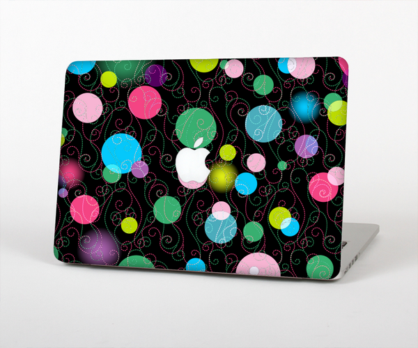 The Neon Colorful Stringy Orbs Skin for the Apple MacBook Pro Retina 15"
