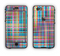 The Neon Faded Rainbow Plaid Apple iPhone 6 Plus LifeProof Nuud Case Skin Set