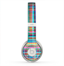 The Neon Faded Rainbow Plaid Skin for the Beats by Dre Solo 2 Headphones