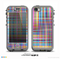 The Neon Faded Rainbow Plaid Skin for the iPhone 5c nüüd LifeProof Case