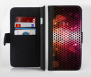 The Neon Glowing Grill Mesh Ink-Fuzed Leather Folding Wallet Credit-Card Case for the Apple iPhone 6/6s, 6/6s Plus, 5/5s and 5c