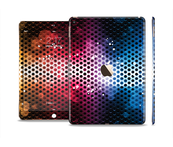 The Neon Glowing Grill Mesh Skin Set for the Apple iPad Pro