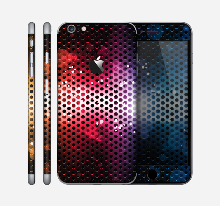 The Neon Glowing Grill Mesh Skin for the Apple iPhone 6 Plus