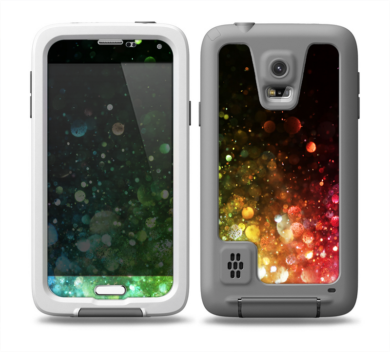 The Neon Glowing Grunge Drops Skin for the Samsung Galaxy S5 frē LifeProof Case