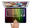 The Neon Glowing Rain Skin Set for the Apple MacBook Pro 13" with Retina Display