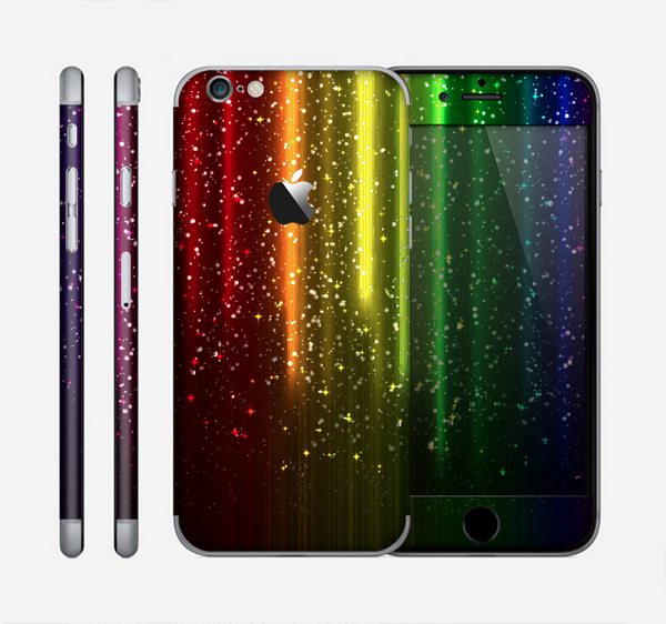 The Neon Glowing Rain Skin for the Apple iPhone 6