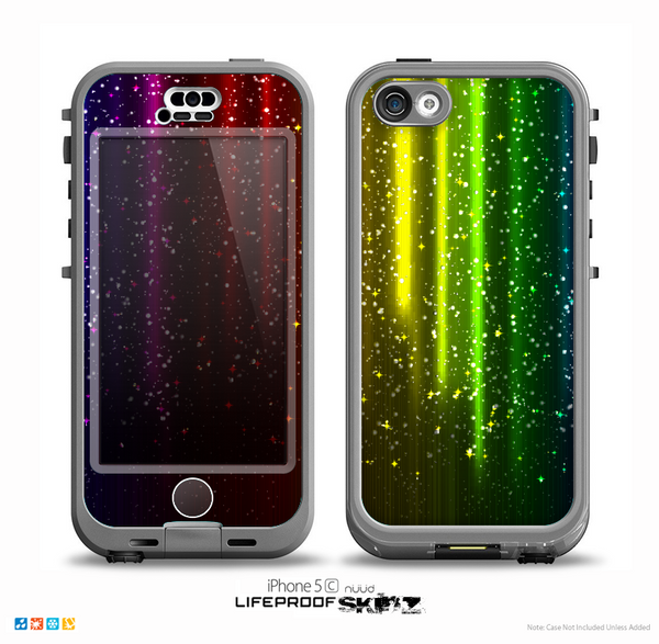 The Neon Glowing Rain Skin for the iPhone 5c nüüd LifeProof Case