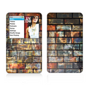 The Neon Graffiti Brick Wall Skin For The Apple iPod Classic