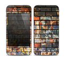 The Neon Graffiti Brick Wall Skin for the Apple iPhone 4-4s