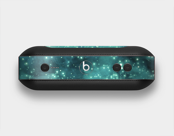 The Neon Green Stars Skin Set for the Beats Pill Plus