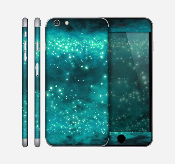 The Neon Green Stars Skin for the Apple iPhone 6 Plus