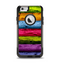 The Neon Heavy Grained Wood Apple iPhone 6 Otterbox Commuter Case Skin Set