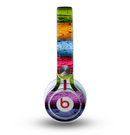 The Neon Heavy Grained Wood Skin for the Beats by Dre Mixr Headphones